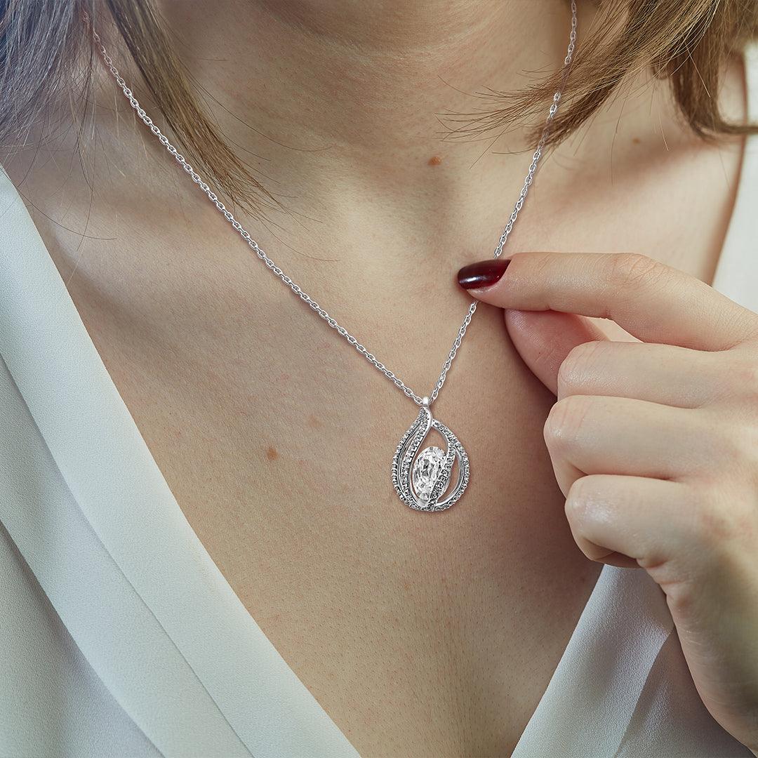 TRYNDI™ To My Best Mother-in-law Birdcage Necklace With Authentic Swarovski Crystals