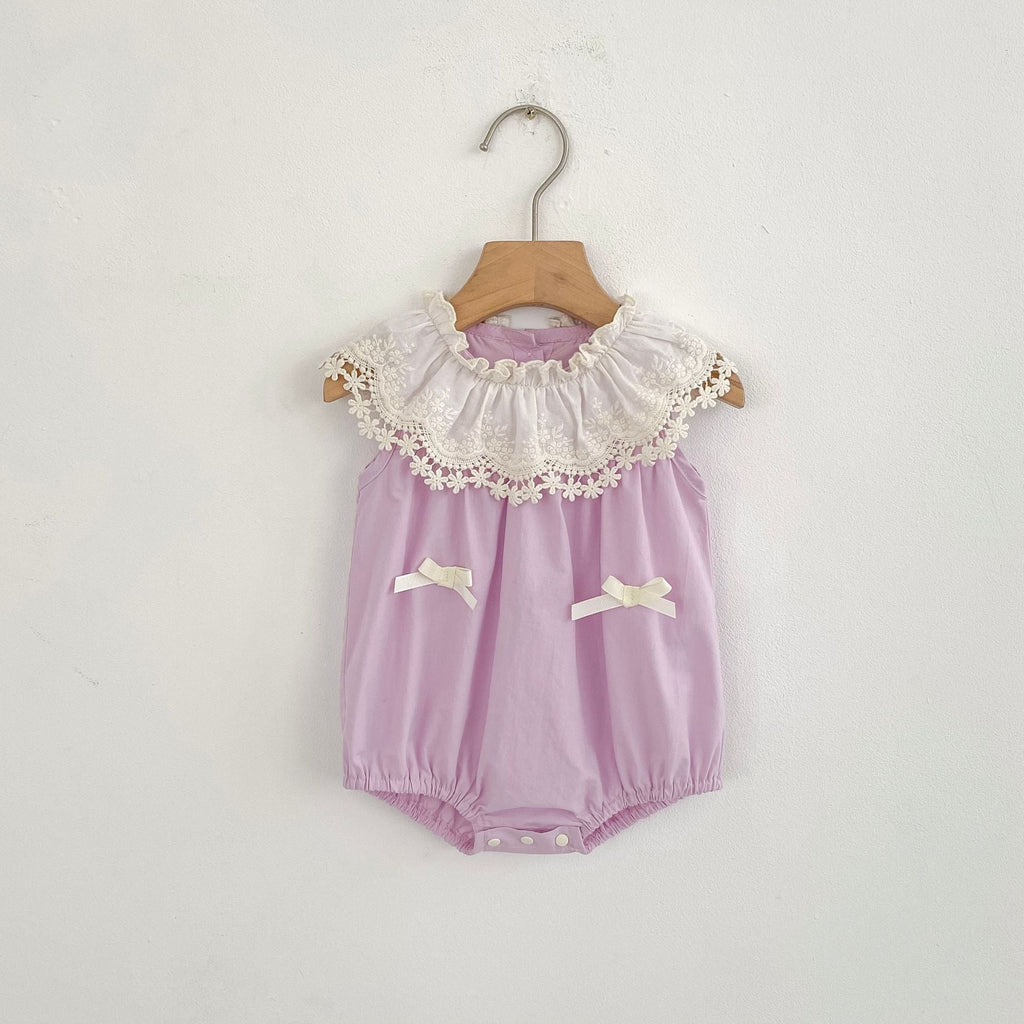 MyKids-USA® Girls Cute Color Patchwork Flowers Pattern Collar Sleeveless bodysuit or Dress – Princess Sister Matching