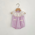 MyKids-USA® Girls Cute Color Patchwork Flowers Pattern Collar Sleeveless bodysuit or Dress – Princess Sister Matching